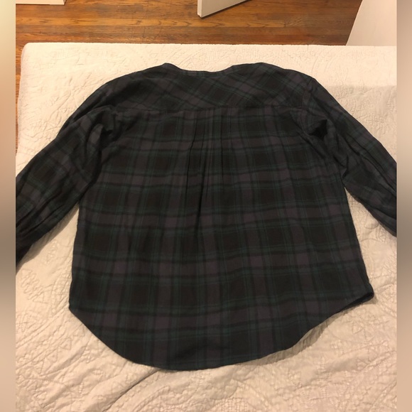 Jcrew plaid flannel blouse - Picture 7 of 9